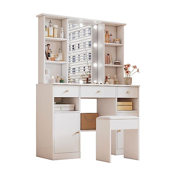 OKWISH Schminktisch Kosmetiktisch, mit Spiegel,Schminktisch mit günstig online kaufen