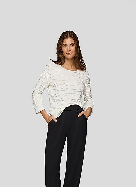 Rabe 3/4-Arm-Shirt mit Struktur Muster günstig online kaufen