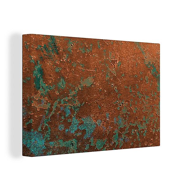 OneMillionCanvasses® Leinwandbild Metall - Rost - günstig online kaufen