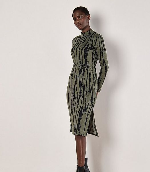 Apricot Druckkleid Streifenkleid, (2-tlg., Stoffgürtel) mit günstig online kaufen