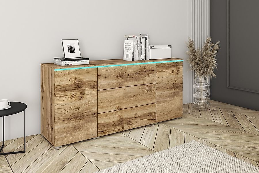INOSIGN Sideboard "VERA, grifflos", verstellbare Einlegeböden, Wahlweise mi günstig online kaufen