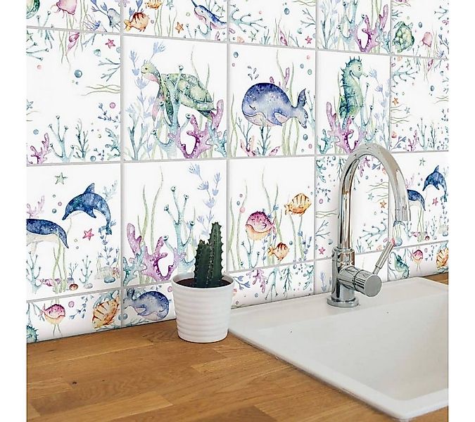 K&L Wall Art Fliesenaufkleber Fliesenaufkleber Set selbstklebend Kvilis Del günstig online kaufen