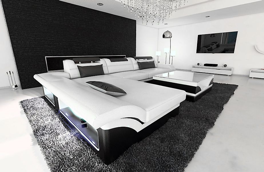 Sofa Dreams Ecksofa Couch Leder Sofa günstig online kaufen