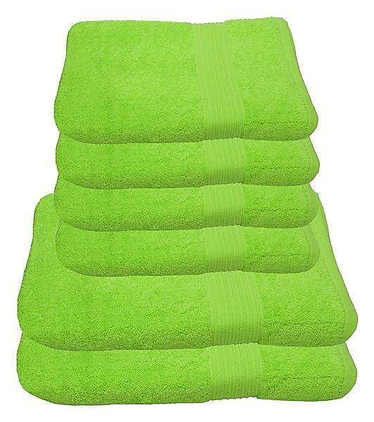 Julie Julsen Handtücher 6-Handtücher-Apfelgrün, Baumwolle (6-St) günstig online kaufen