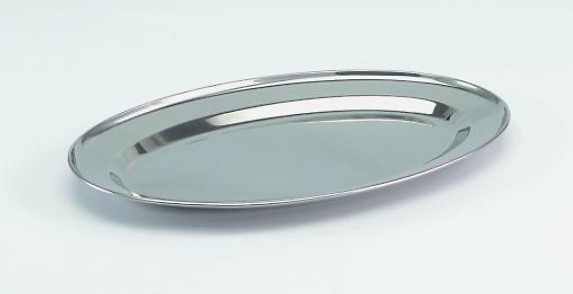 Servierplatte oval 39cm Grau günstig online kaufen
