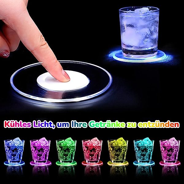 BlingBin LED Dekolicht Bunt LED Leuchtuntersetzer, günstig online kaufen