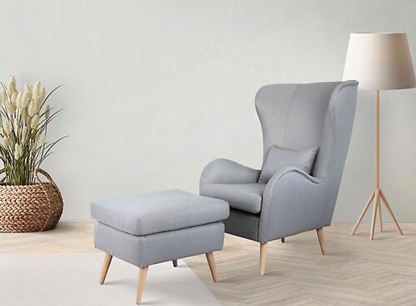 Home affaire Polstergarnitur »Charles« groß und gemütlich im moderner Optik günstig online kaufen