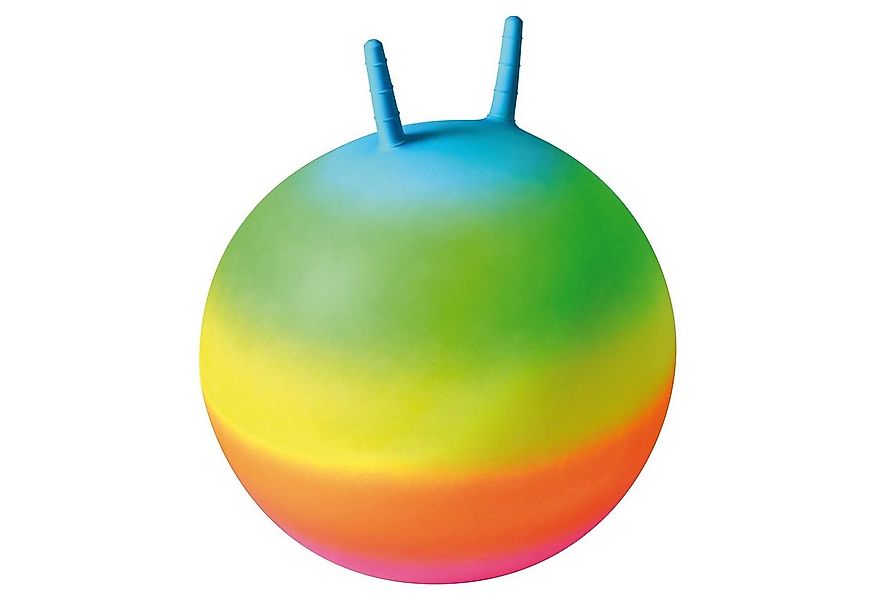 EDUPLAY Spielzeug-Gartenset Regenbogen-Hüpfball Ø 50 cm, Griffe 10 cm günstig online kaufen