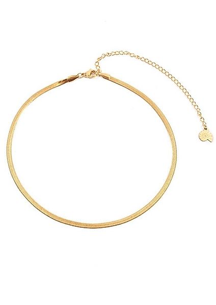 Hey Happiness Choker Kurze Schlange Kette, vergoldet, Edelstahl Damen Halsk günstig online kaufen