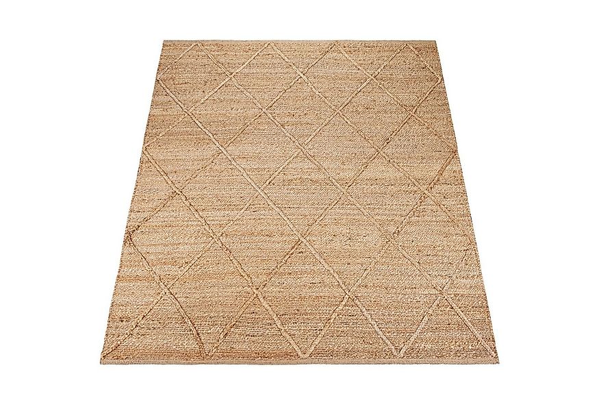 KADIMA DESIGN Teppich Rauten wendbar 100% Jute schmutzabweisend Jute Teppic günstig online kaufen