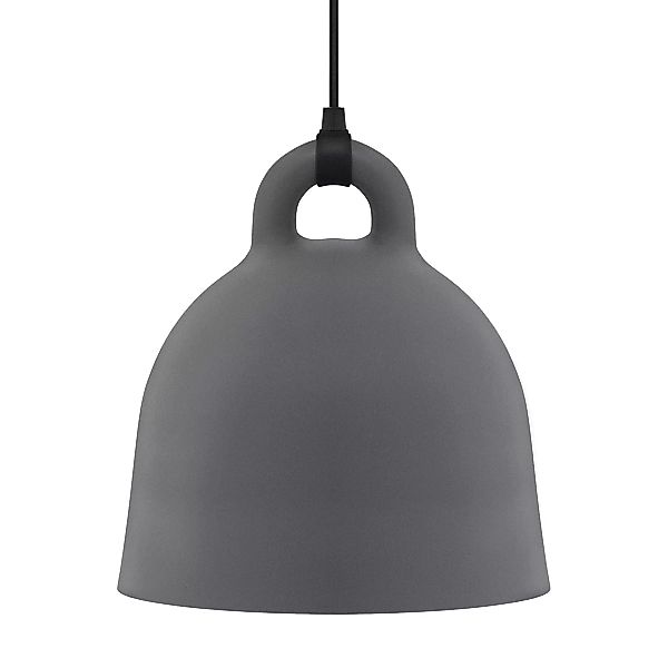 Normann Copenhagen - Bell Pendelleuchte M - grau/H 44cm / Ø 42cm/Kabel schw günstig online kaufen