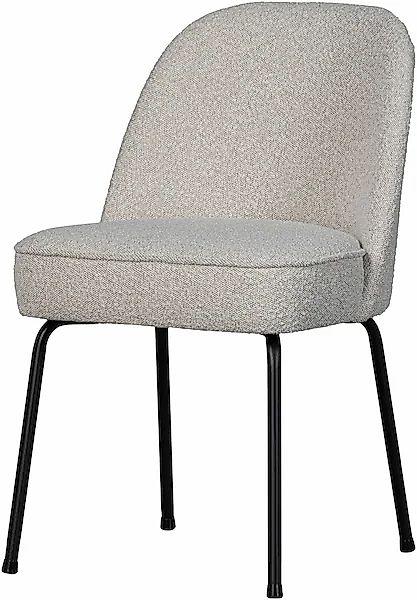 WOOOD Esszimmerstuhl »Stockholm« (Set) 2 Stk. Bouclé Polsterstuhl, 4-Fuß-Me günstig online kaufen