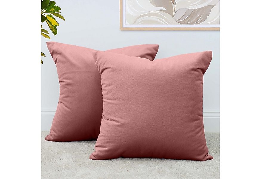 Amilian Dekokissen 2er Set - Kissen mit Füllung und Bezug - Sofakissen, Zie günstig online kaufen
