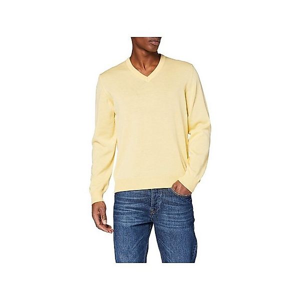MAERZ Muenchen V-Ausschnitt-Pullover Herren V Pullover für Herren in gelb ( günstig online kaufen