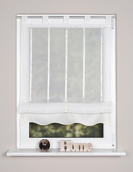 HOME WOHNIDEEN Raffrollo "KATHY" mit Schlaufen freihängend günstig online kaufen