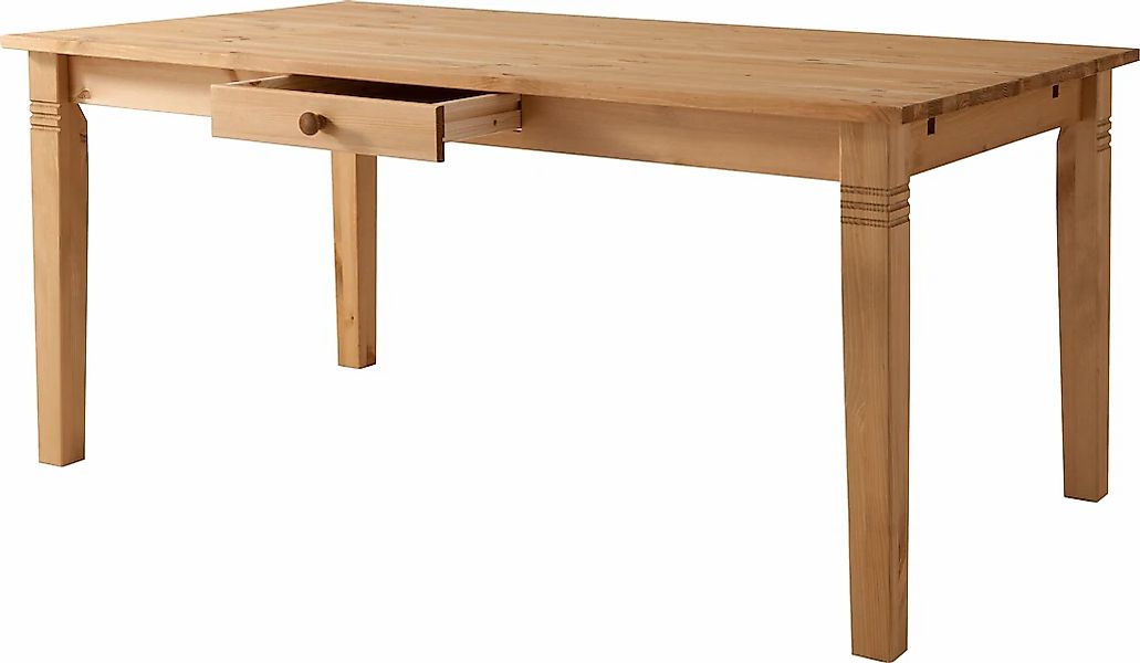 Home affaire Esstisch "Danuta" wahlweise mit Schublade, aus massiver Kiefer günstig online kaufen