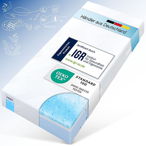 Boxspringmatratze Visko-Gelschaum-Matratze Mlily »Air«, MLILY, 18 günstig online kaufen