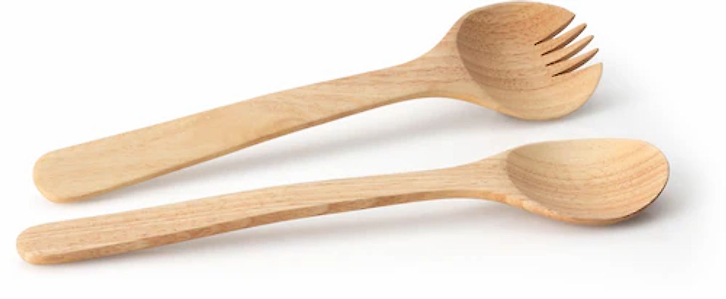 Continenta Salatbesteck Gummibaum-Holz günstig online kaufen