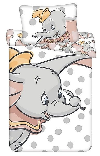 Disney Kinderbettwäsche Disney Dumbo Babybettwäsche 100 x 135 + 40 x 60cm 1 günstig online kaufen