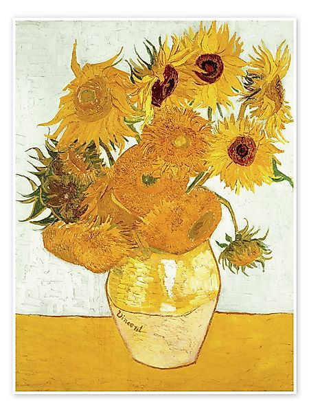 Posterlounge Wandbild Zwölf Sonnenblumen in einer günstig online kaufen