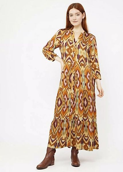 VICCI Germany A-Linien-Kleid mit abstraktem Druck aus fließender Viskose günstig online kaufen