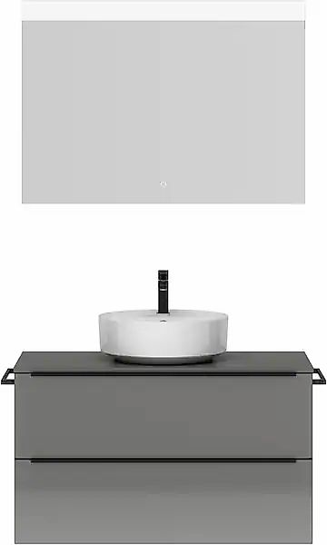 nobilia® Badmöbel-Set »Alvene« vormontiert, mit Soft-Close, 2 Stk. tlg. günstig online kaufen