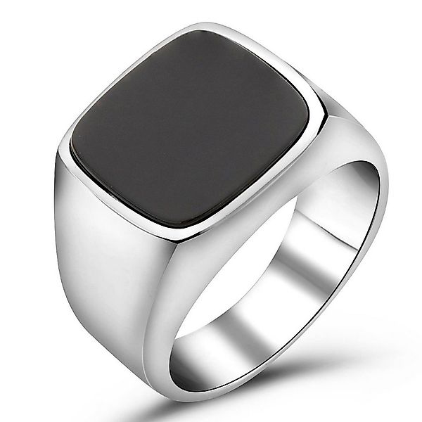 Tony Fein Siegelring Siegelring Onyx Stein 925er Silber, Made in Italy für günstig online kaufen