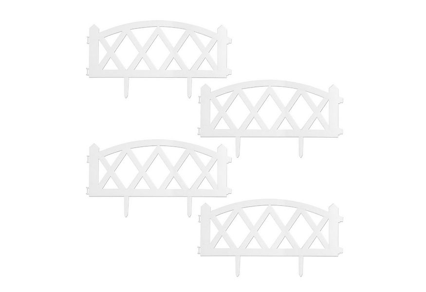 HTI-Living Beetbegrenzung Zierzaun Bogen oben 4-teilig Nessa, Set, 4 Zaunel günstig online kaufen