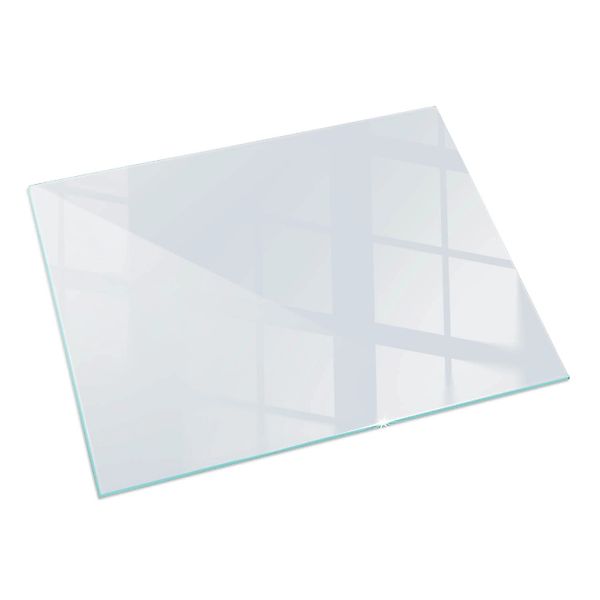 Tulup Glasplatte für Kamin Weiß Funkenschutzplatte Kaminöfen Rechteck 120x8 günstig online kaufen