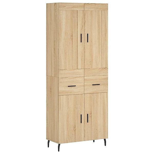 vidaXL Highboard Highboard Sonoma-Eiche 69,5x34x180 cm günstig online kaufen