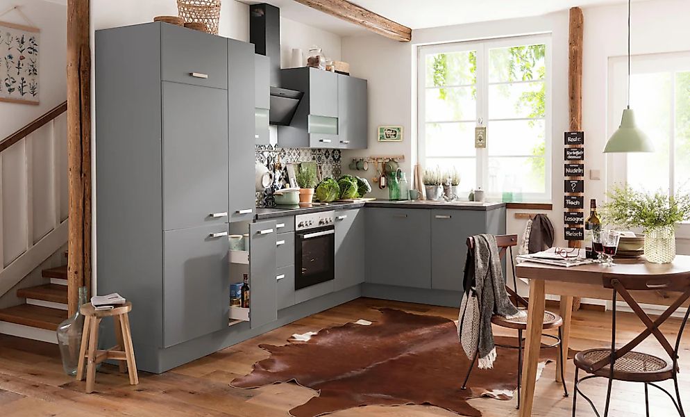 OPTIFIT Winkelküche "Parma" ohne E-Geräte, Stellbreite 315 x 175 cm günstig online kaufen
