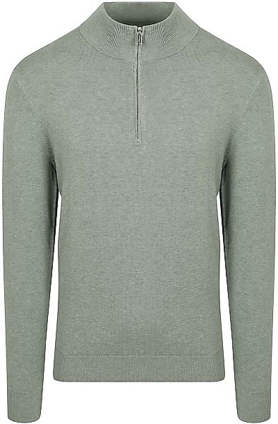 Profuomo Half Zip Pullover Luxury Basic Grün - Größe XXL günstig online kaufen