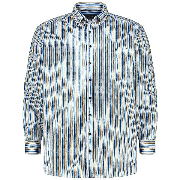 CASA MODA Freizeithemd mit Streifen Farbe beige Größe: 5XL günstig online kaufen