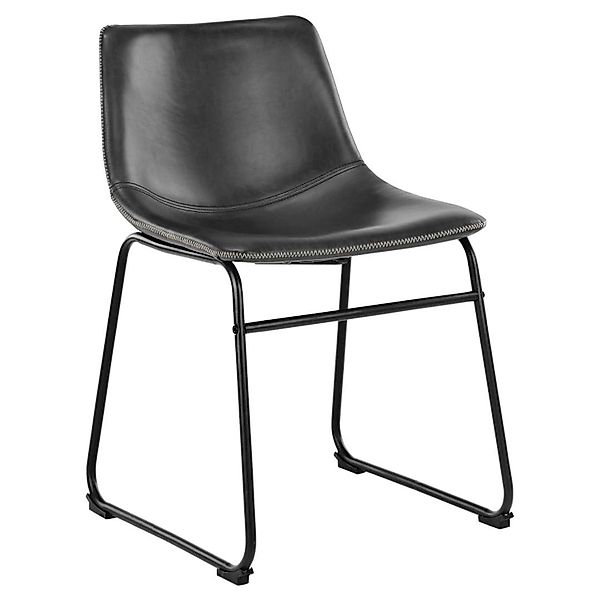 ebuy24 Oregon Esszimmerstuhl PU Kunstleder Schwarz günstig online kaufen
