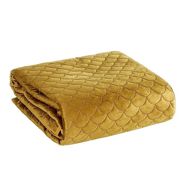 Eurofirany Bettüberwurf ARIEL, Velvet Decke Velours günstig online kaufen
