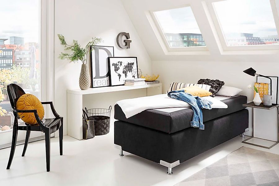 Westfalia Schlafkomfort Boxspringbett »Holland« ohne Kopfteil, frei im Raum günstig online kaufen