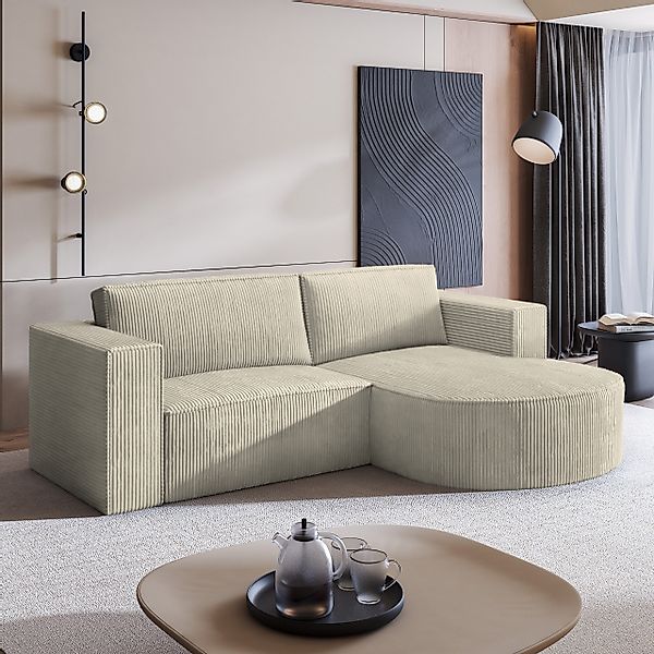 Masseno Ecksofa SORELA mit Schlaffunktion L-Form, günstig online kaufen
