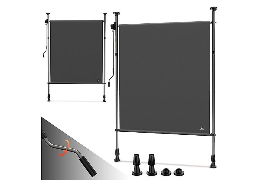 Strattore Balkonsichtschutz Klemmmarkise Senkrechtmarkise höhenverstellbar günstig online kaufen