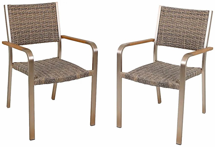 Garden Pleasure Stapelstuhl "FLORENCE" (Set) 2 Stk. 2er Set günstig online kaufen