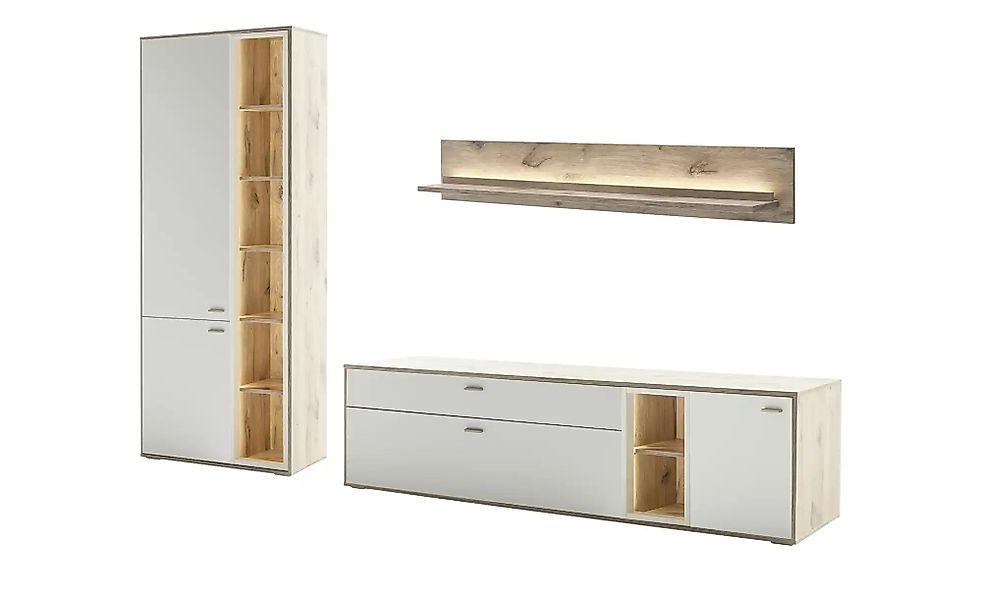 uno Wohnkombination  Santerno ¦ holzfarben ¦ Maße (cm): B: 277 H: 197 T: 50 günstig online kaufen