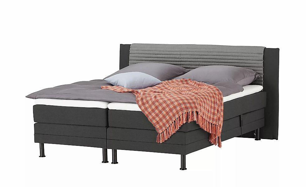 Motor-Boxspringbett  Synda ¦ grau ¦ Maße (cm): B: 200 H: 107 Betten > Boxsp günstig online kaufen