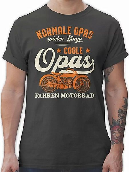 Shirtracer T-Shirt Normale Opas spielen Bingo - Coole Opas fahren Motorrad günstig online kaufen