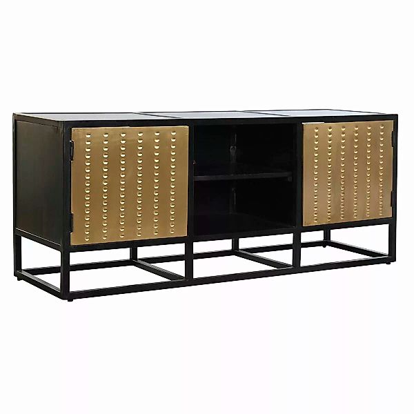 Tv-möbel Dkd Home Decor Schwarz Metall Holz (120 X 37 X 50 Cm) günstig online kaufen