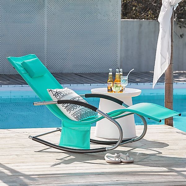SoBuy Gartenliege OGS28, Sonnenliege mit Kopfkissen günstig online kaufen