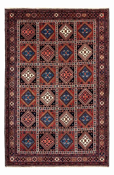 morgenland Wollteppich »Yalameh Durchgemustert Rosso chiaro 295 x 205 cm«, günstig online kaufen