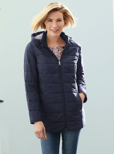 Classic Basics Steppjacke mit Kapuze günstig online kaufen
