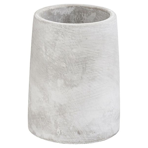 WENKO Zahnputzbecher VILLENA, Grau, Beton, Ø günstig online kaufen