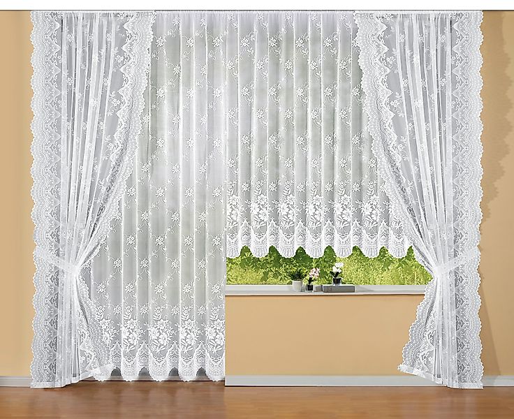 Weckbrodt Gardine "Siena" Kräuselband 1 Stk. tlg. Jacquard, strukturiert, A günstig online kaufen