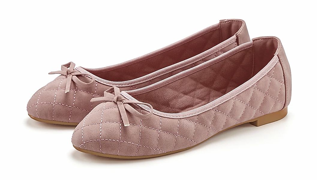 LASCANA Ballerina "Slipper, Schlüpfschuh", mit Schleifenapplikation VEGAN günstig online kaufen