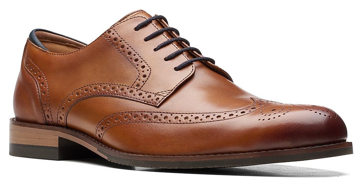 Clarks Craft Arlo Limit Budapester Business Schuh, Schnürschuh mit Softfußb günstig online kaufen